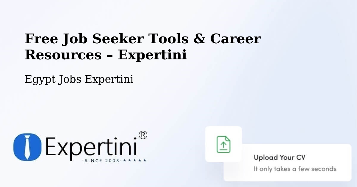 Free Job Seeker Tools & Career Resources – Dikirnis - Dikirnis, Egypt Jobs Expertini